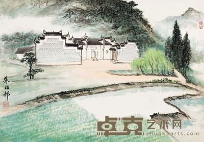 朱梅邨 韶山写生之春晓 56×81cm