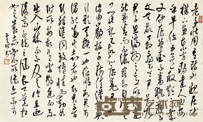 高二适 草书 41.5×68.5cm
