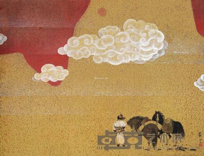 谢振瓯 流云 55.5×72cm