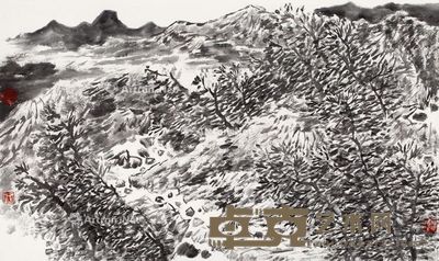 秦晖 山水 41×69cm