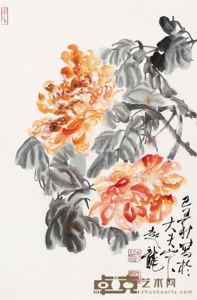 苏起龙 盛开 68×46cm