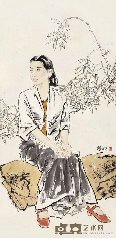王根生 人物 134×65cm