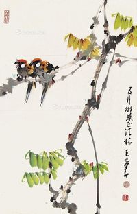 赵少昂 花鸟