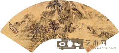 袁尚统 唐人诗意图 18×55cm
