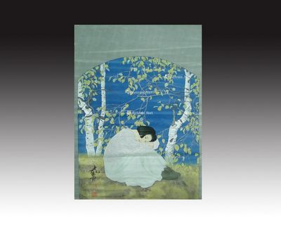 "何家英"款秋冥