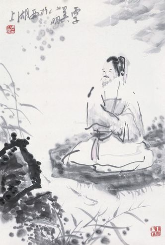 吴山明 高士