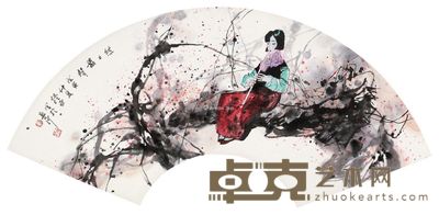 钟增亚 悠悠箫声 29×61cm