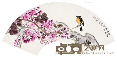詹庚西 樱花时节雨正浓 29×61cm