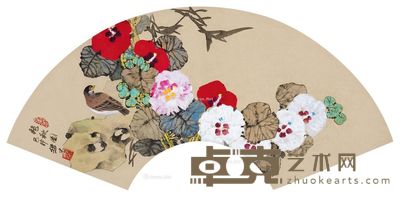 裘缉木 艳秋图 29×61cm