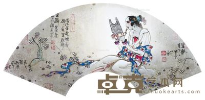 廖心永 笙吹月下 29×61cm