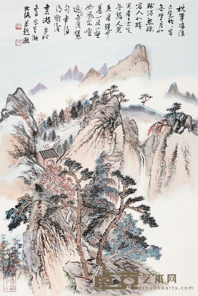 吴灏 山水 68×45cm