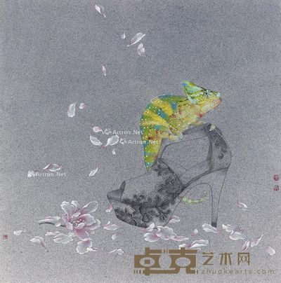李娜 变色龙 45×45cm