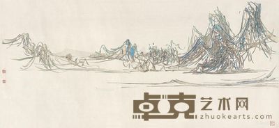 郝世明 山川 44.5×95.5cm