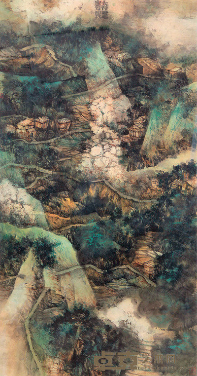 汪家芳 太行崎岖 182×86cm