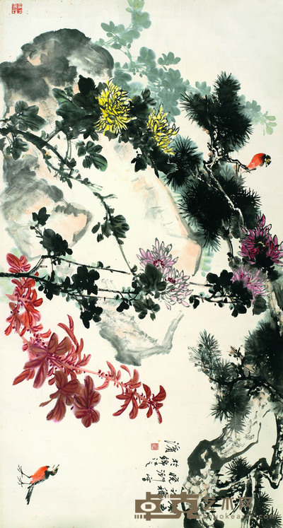 曾晓浒 花鸟 95×179