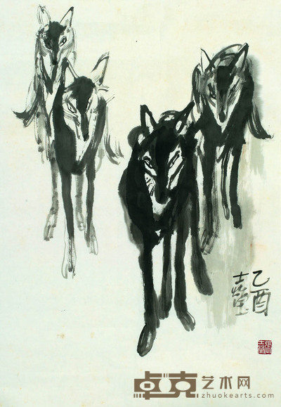 张士莹 狼 68×47