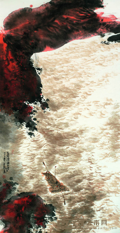 叶瑞琨 急流勇进 100×50