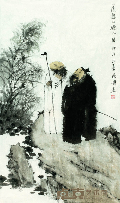 曹辉 一湾碧水绕山坡 70×41