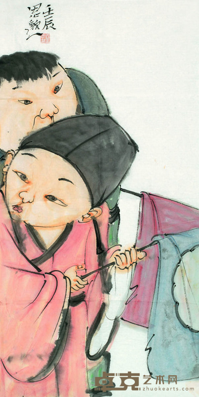吴浩 人物 34×68.5