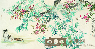 赵蕴玉 猫趣图 133×68