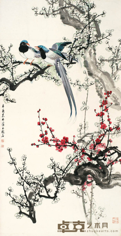 赵藴玉 梅花 136×70