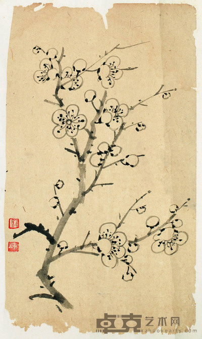 罗新之 梅花 14×25