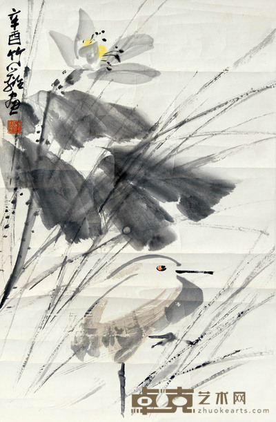 孙竹篱 荷鸭 56×93
