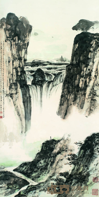 晏济元 山水 135×68