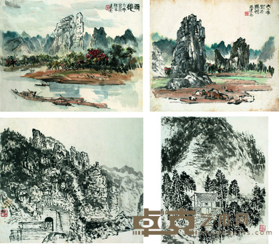 冯建吴 册页四开 33×40×4