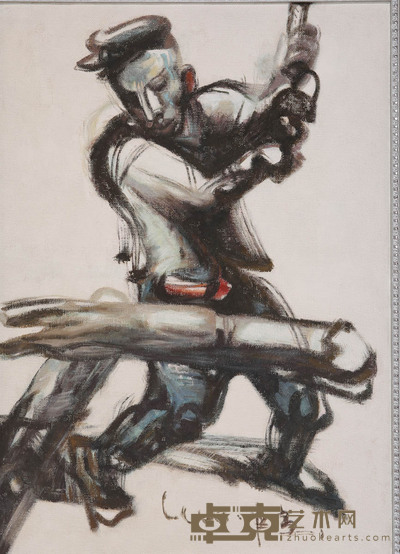 罗中立 油画人物 36×51