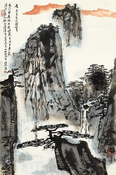 亚明 黄山松云