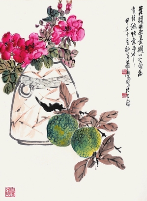 曹简楼 花卉