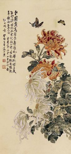 谢公展 秋菊