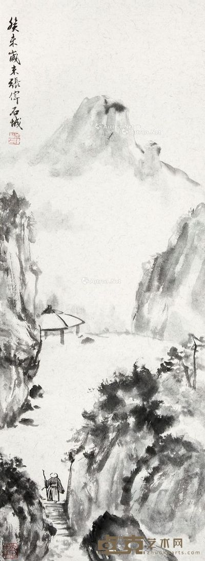 张伟 山水 95×34cm