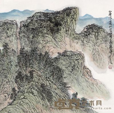 毕宝祥 山水 68×68cm