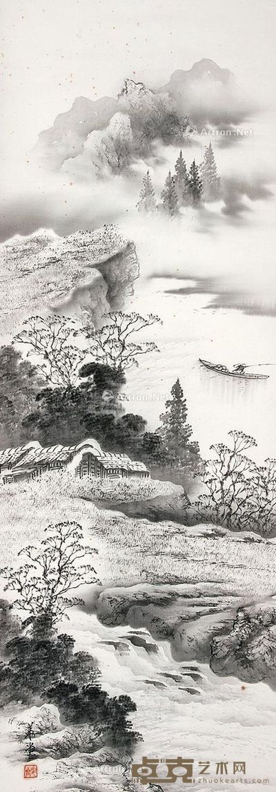 华堂 山水 113×40cm