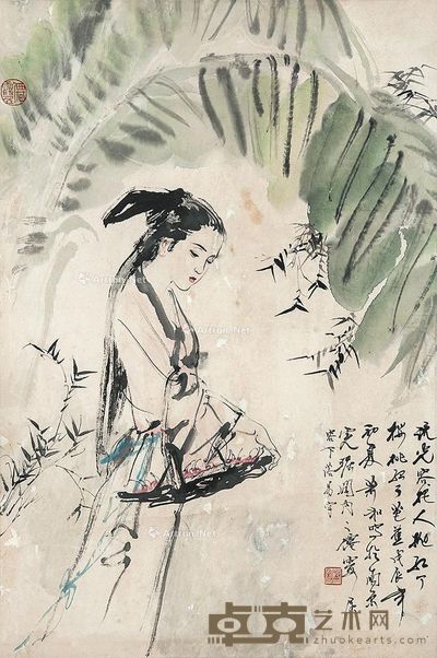 萧和 仕女 66×45cm