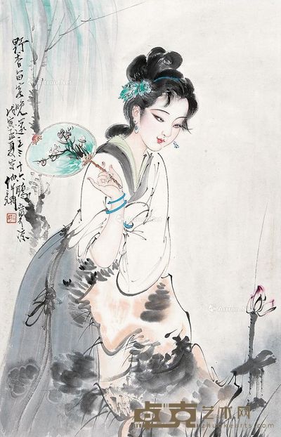 白伯骅 仕女 69×45cm