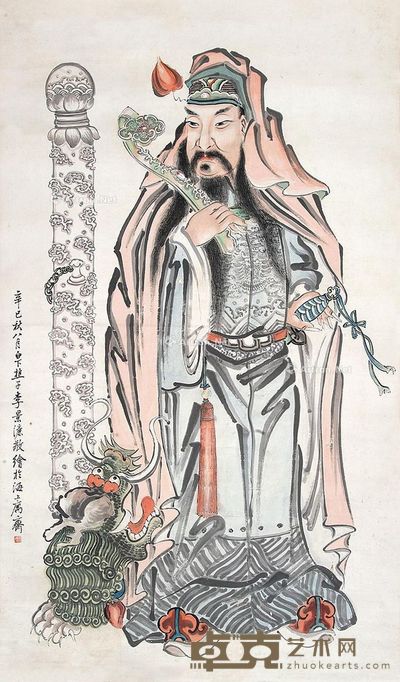 李景濂 天官图 137×81cm