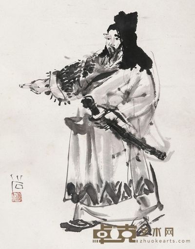 傅小石 人物 41×31cm