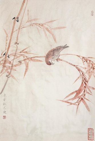 尤捷 花鸟