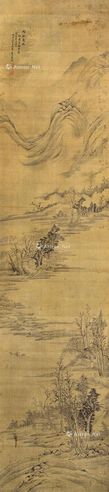吴历 野航觅渡图