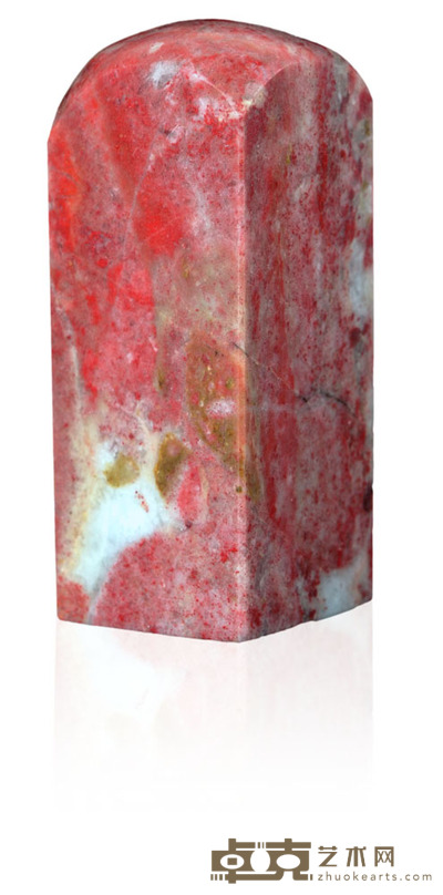 昌化鸡血石章料 6.8×2.7×2.7cm