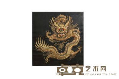 龙纹刺绣 36.5×36.5cm