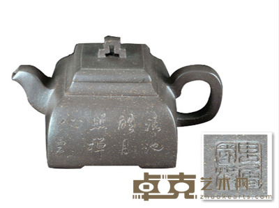 申屠国洪四方桥鼎壶 高:8.6cm