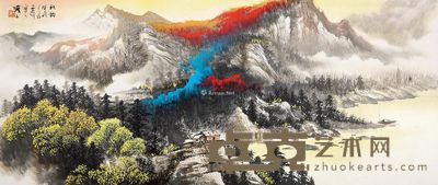 蔡大雄 山水 45×105cm