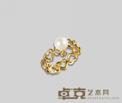 日本海珠心形戒指 
