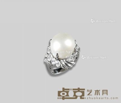 PT900珍珠戒指 