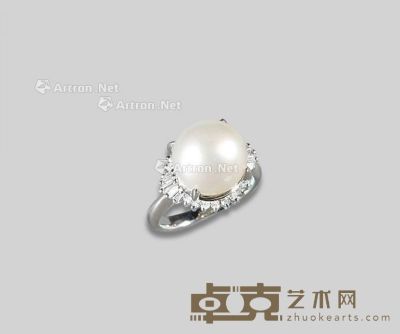 PT900珍珠戒指 