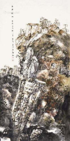 白云乡 白描秋山